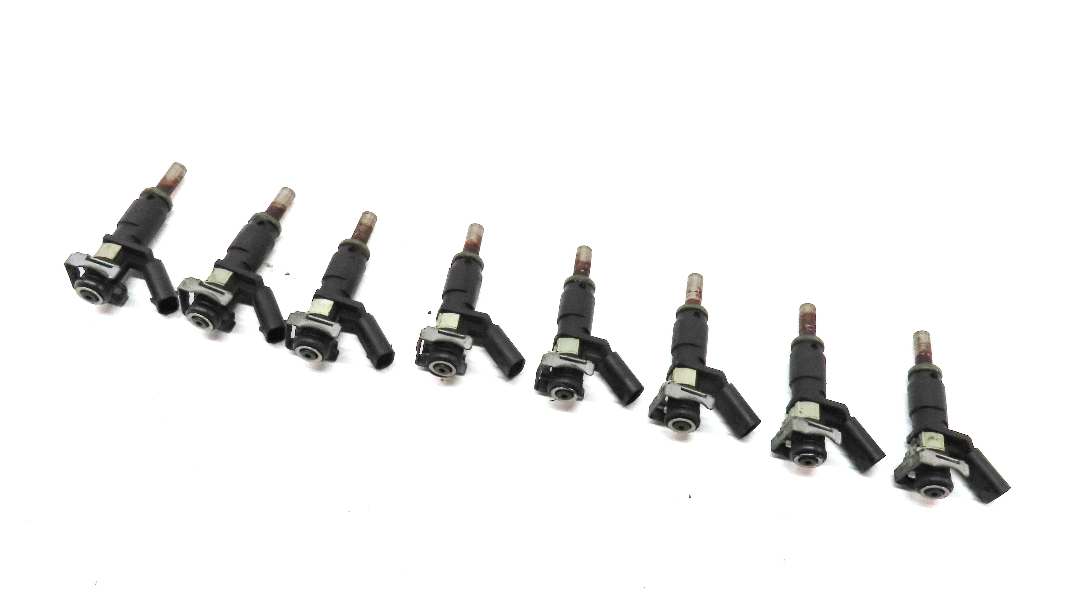 06-12 MERCEDES C E G GL ML S SL (W204 W212 W221 W164 X164) FUEL INJECTOR SET 8 — exact item pictured
